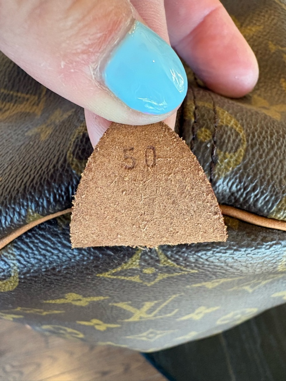 Authenticated A+ Vintage Monogram Coated Canvas Keepall 50 with Lock & Key - Picture 5 of 15